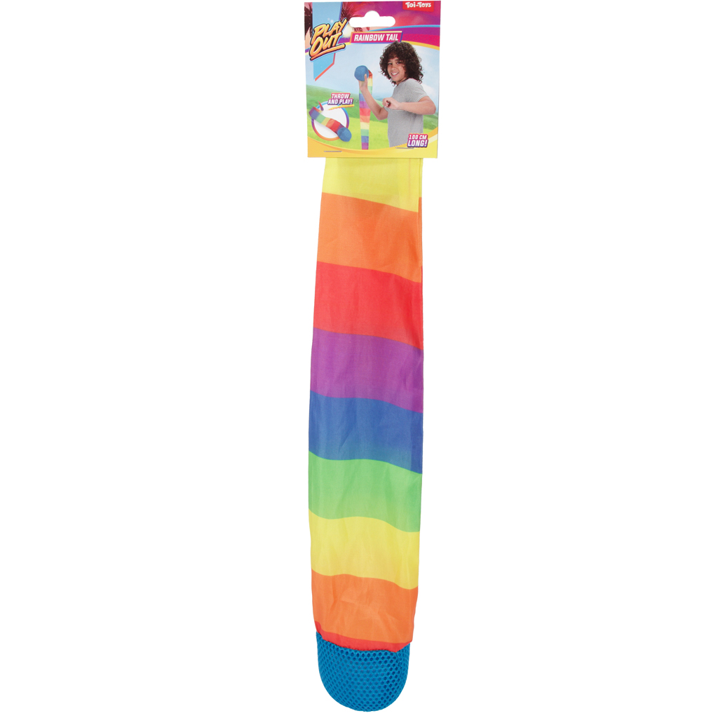 Szivárvány színű tail ball dobójáték többféle változatban 1db