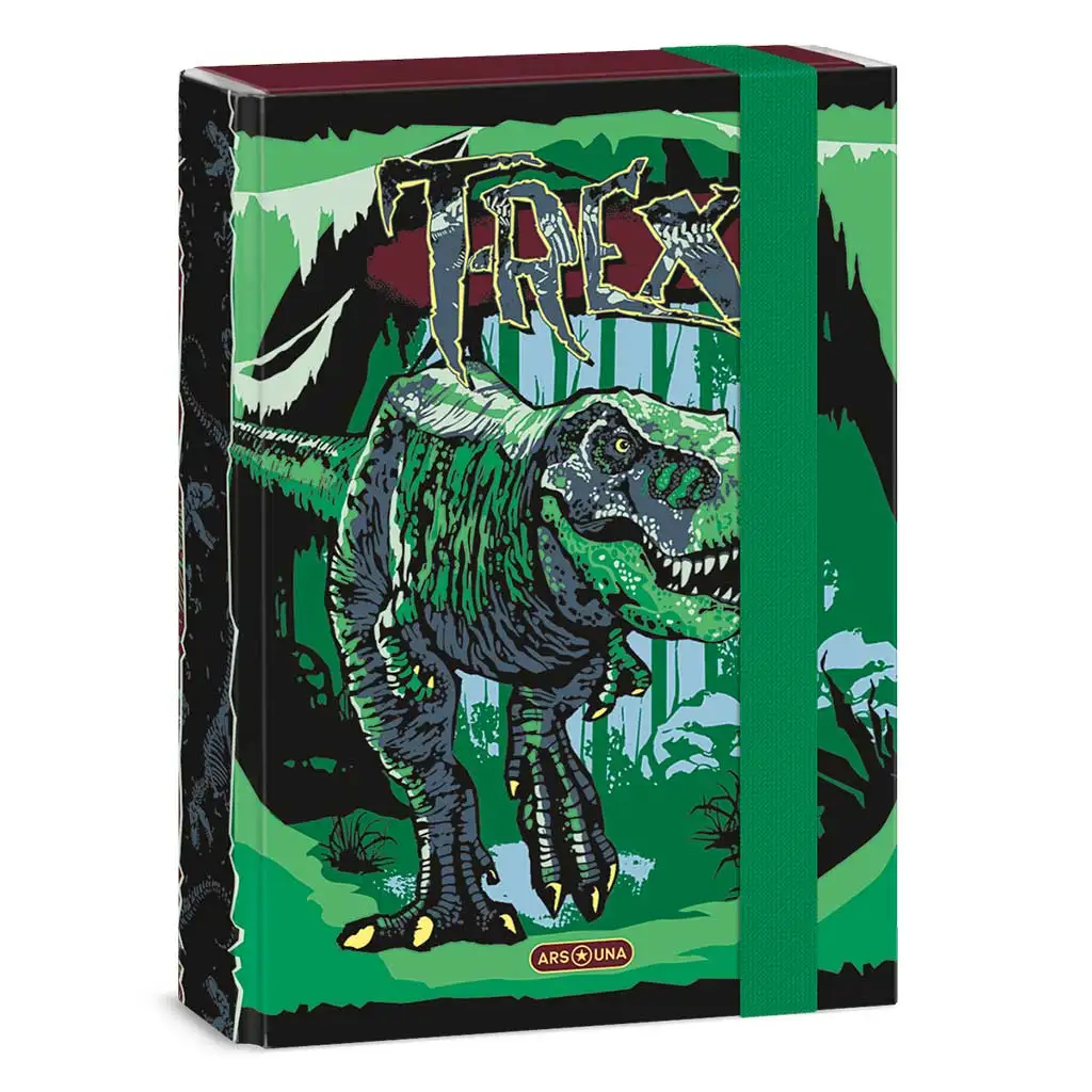 Ars Una: T-Rex mintás A5 füzetbox 16x22x3,5 cm