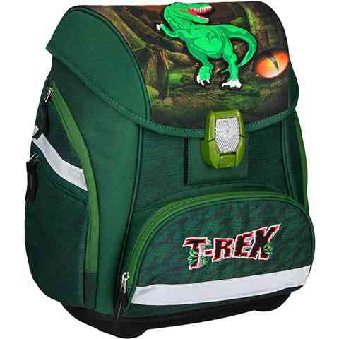 Spirit: T-Rex 3D mintás, LED-es iskolatáska, hátizsák 5db-os szett kép 2