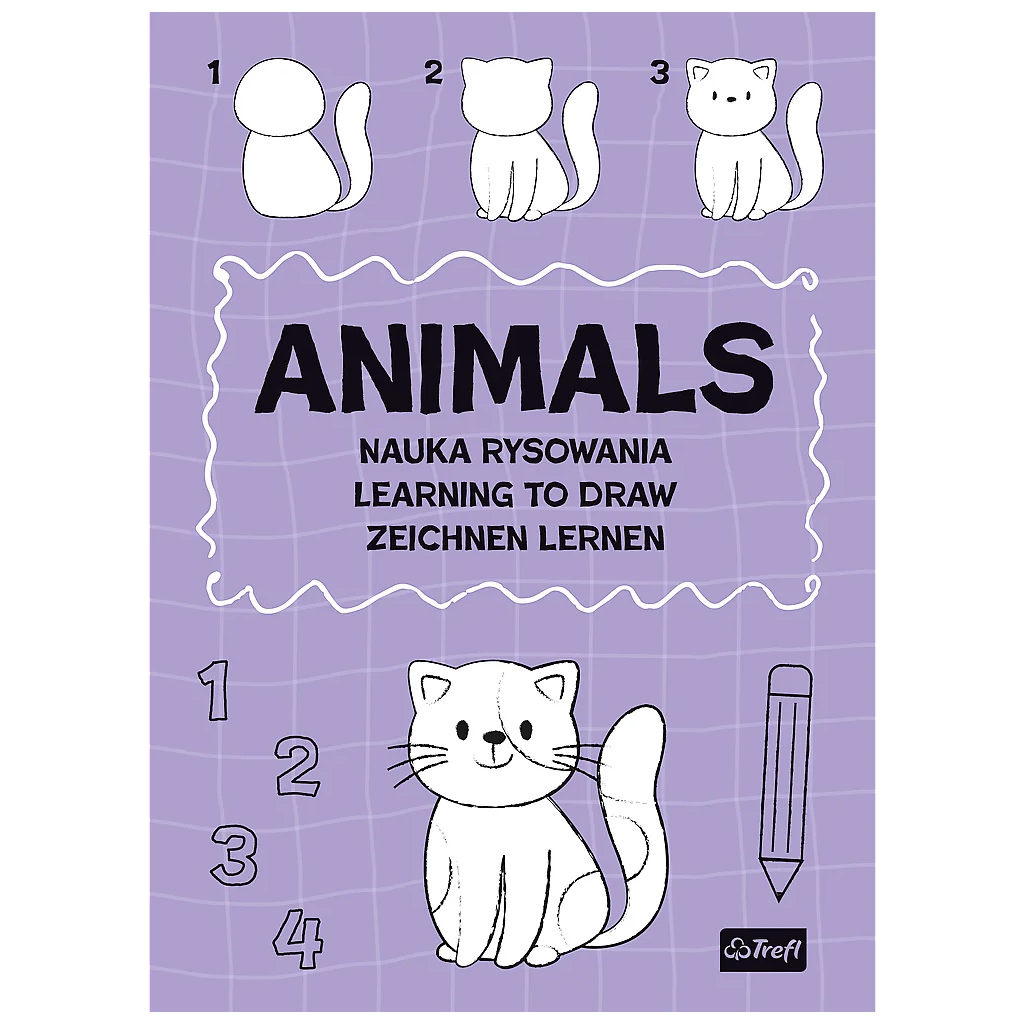 Rajzolj állatokat lépésről lépésre foglalkoztató füzet - Trefl