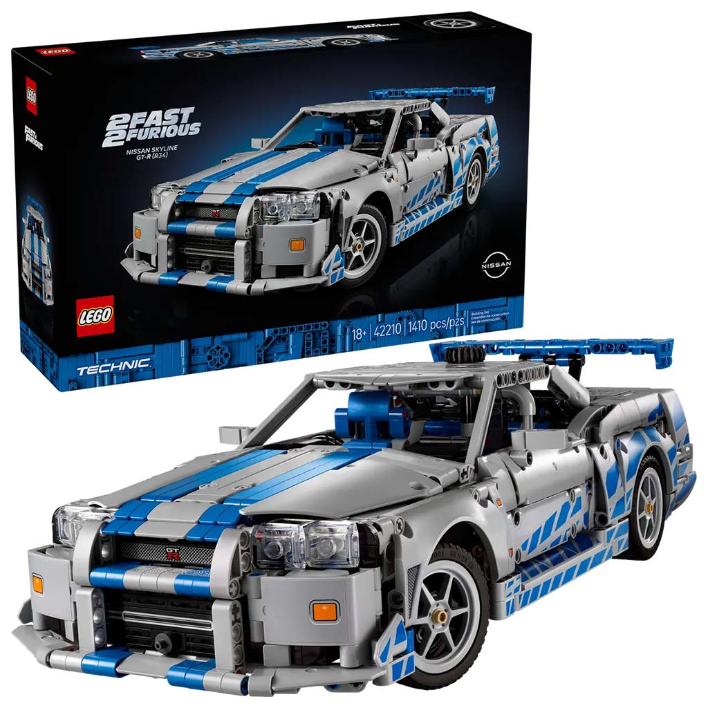 LEGO® Technic: 2 Fast 2 Furious Nissan Skyline GT-R (R34) autó (42210)