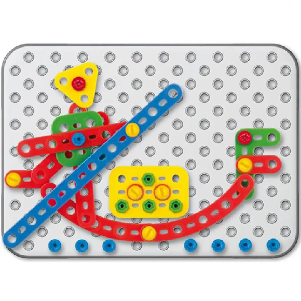 Quercetti: Tecno Toolbox műanyag építőjáték 320db-os kép 3