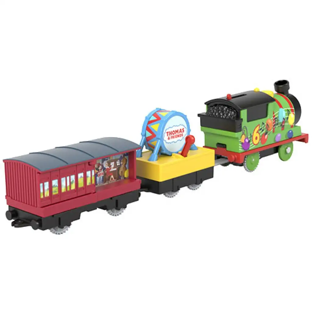 Thomas és barátai: Buli Percy motorizált szerelvény - Mattel kép 3