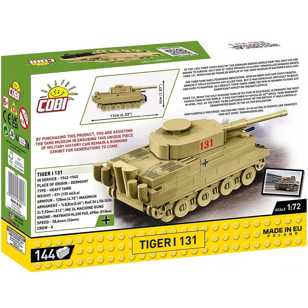 COBI: Tiger I 131 tank építőjáték (3095) kép 4