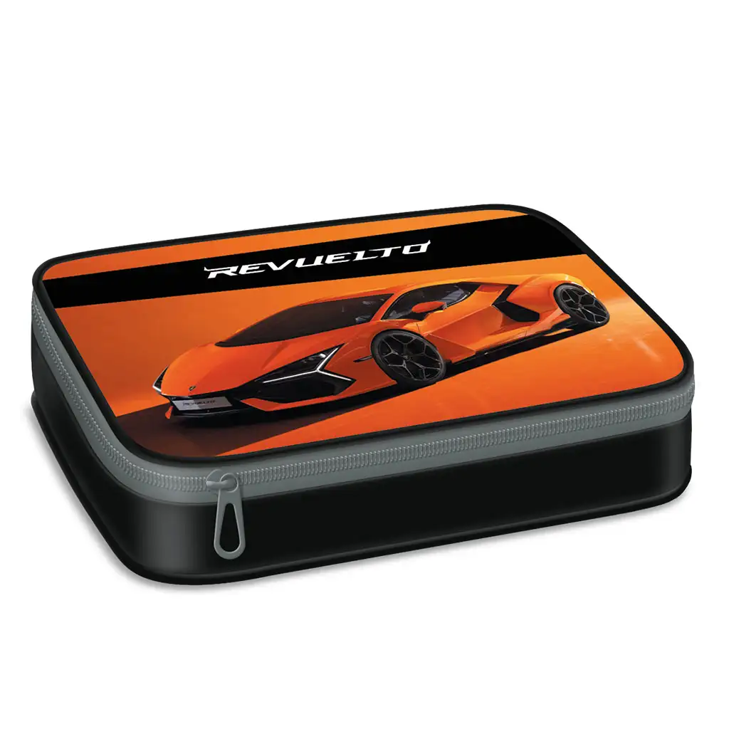 Ars Una: Lamborghini mintás többszintes tolltartó 15,5x22,5x4,5cm