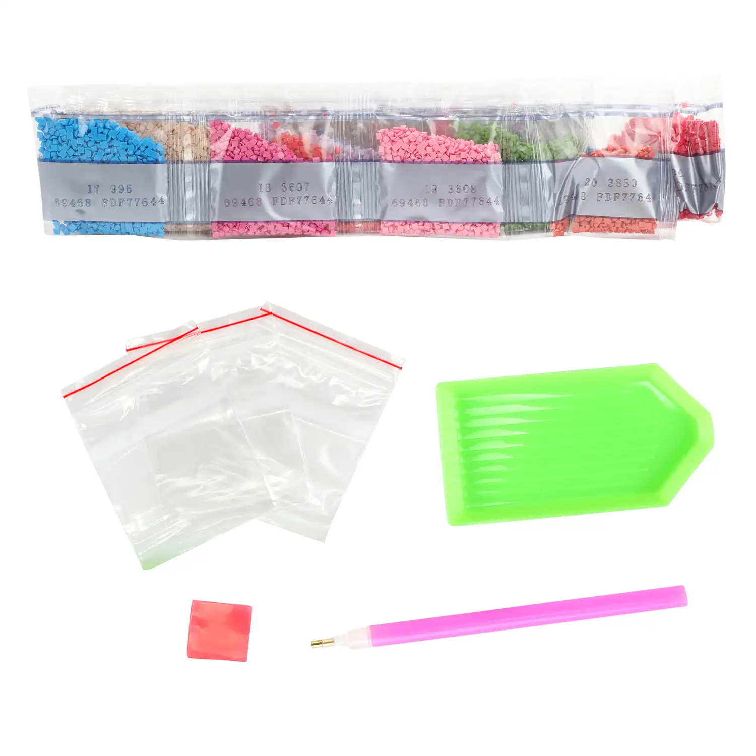 Gyémántszemes kirakó: Flamingók gyémántfestő szett 10x15cm kép 3