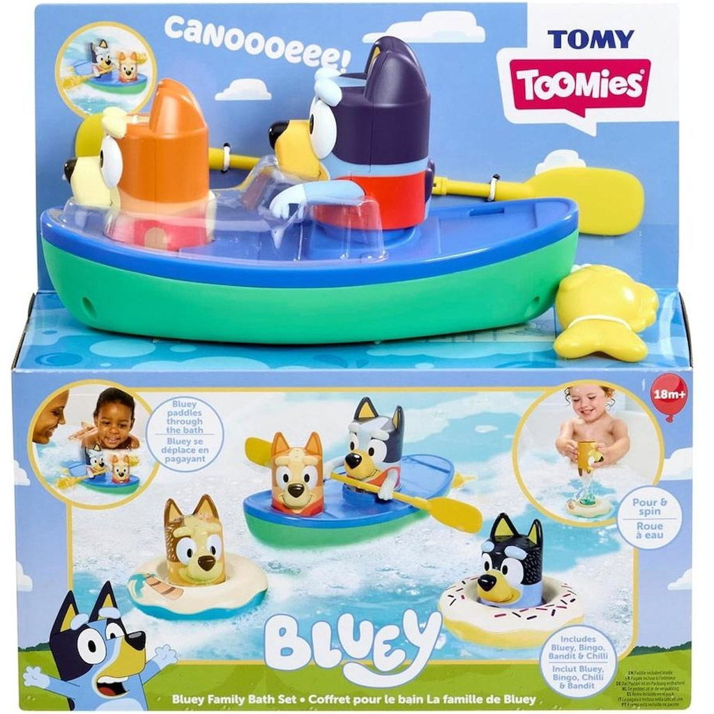 Tomy Toomies: Bluey családi csónakázás fürdőjáték