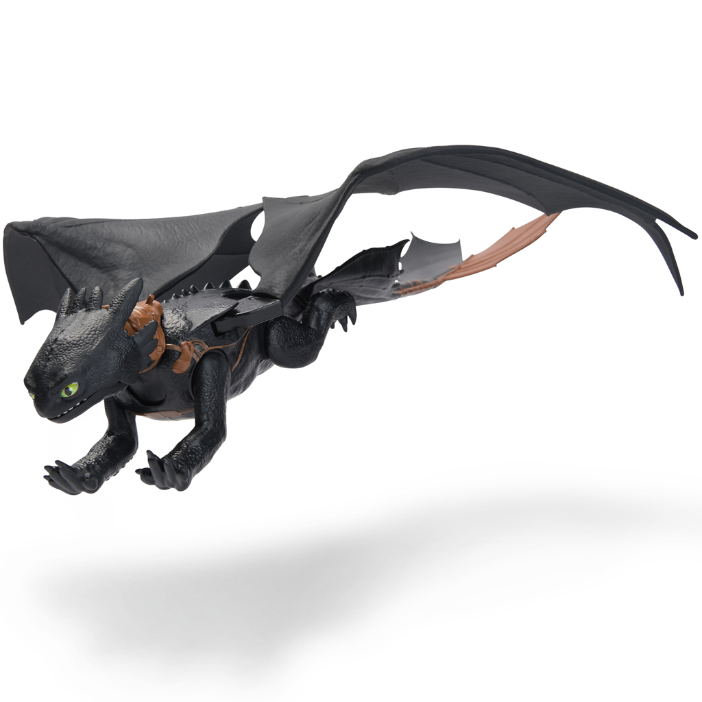 Így neveld a sárkányodat: Ultimate Plasma Blast Fogatlan sárkány játékfigura fénnyel és hanggal 38cm - Spin Master kép 2