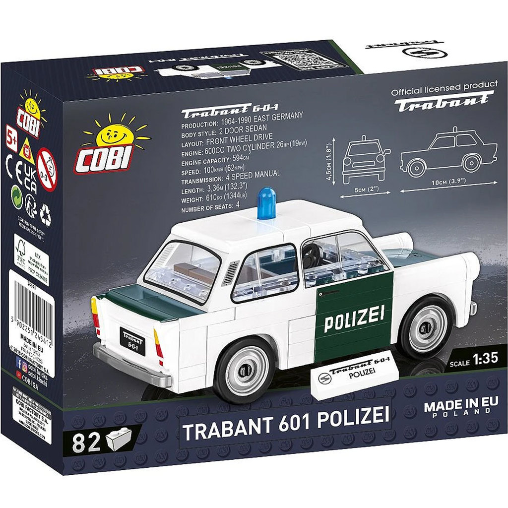 COBI: Trabant 601 Polizei építőjáték (24541) kép 4