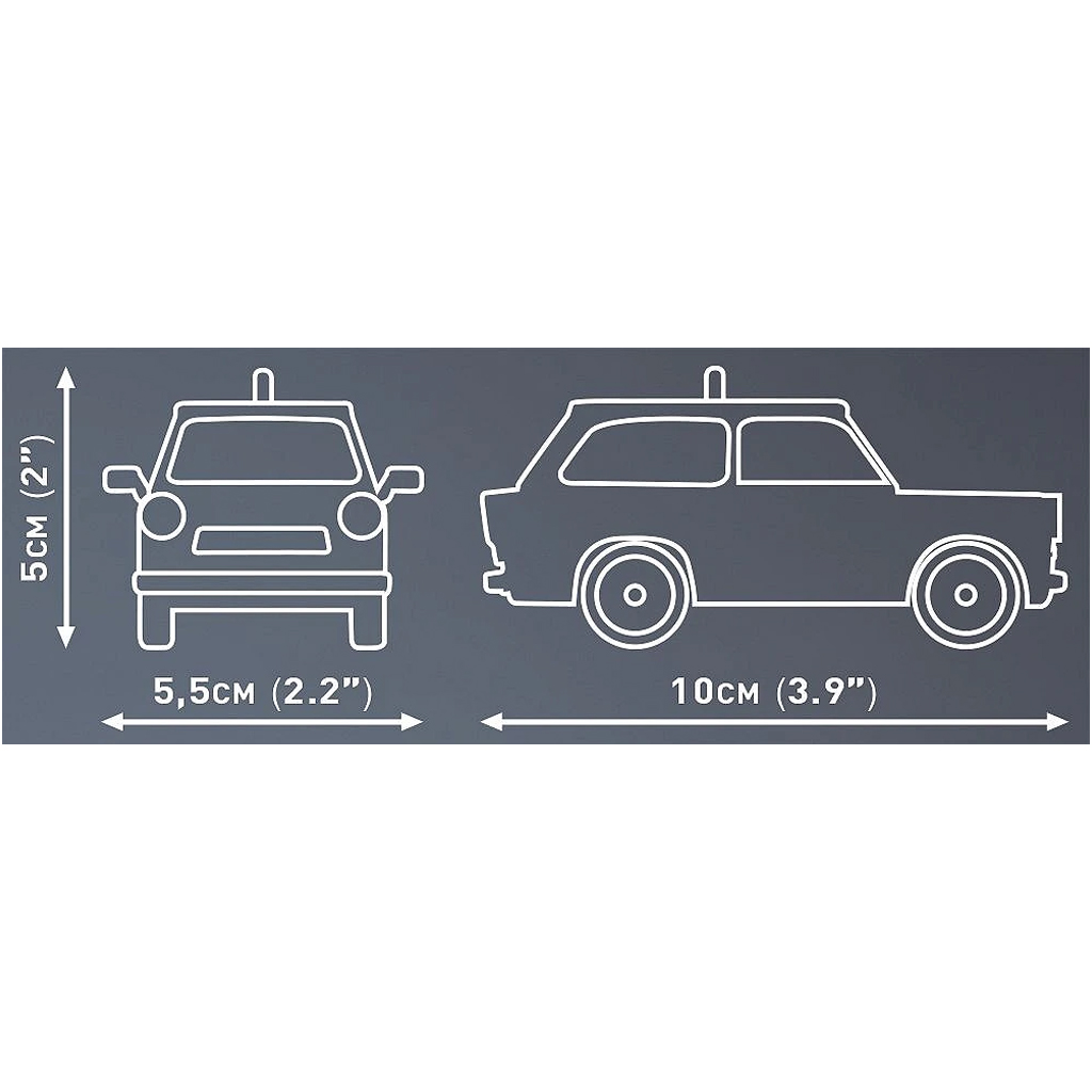 COBI: Trabant 601 tűzoltóautó építőjáték (24555) kép 3