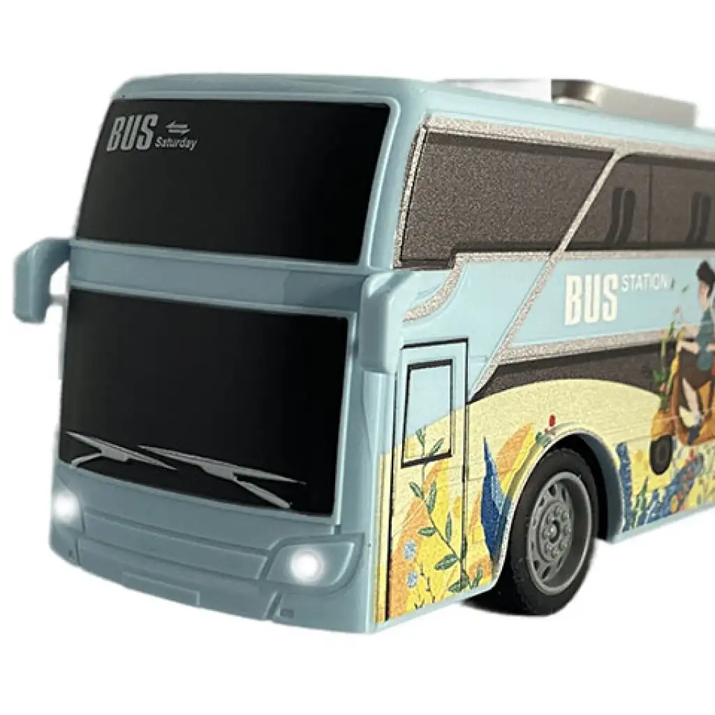 RC Távirányítós Travel Holiday City Busz fénnyel 27MHz 1/32-es méretarány 25cm kép 2