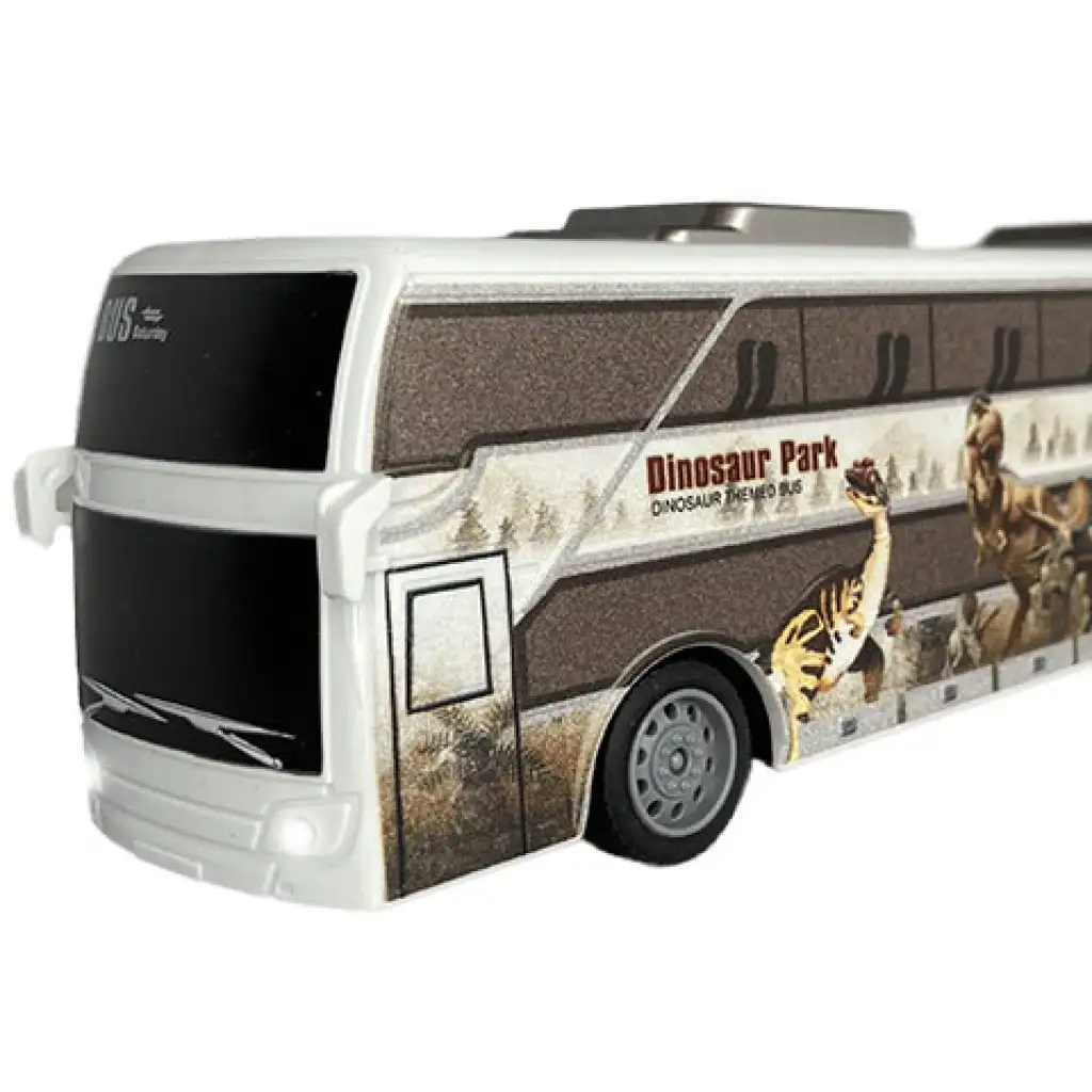 RC Távirányítós Jurassic City Busz fénnyel 27MHz 1/32-es méretarány 25cm kép 2