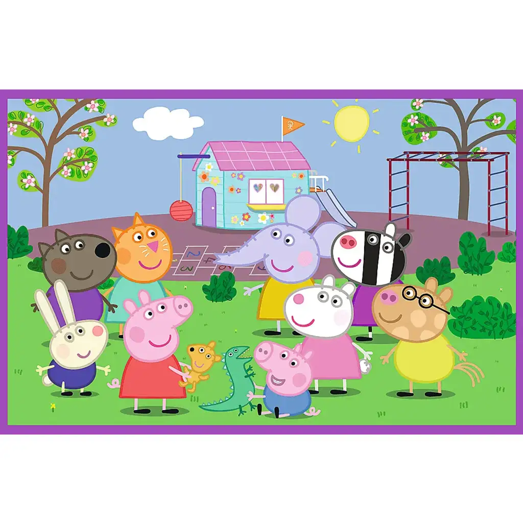 Peppa a játszótéren 2x24db-os puzzle - Trefl kép 3