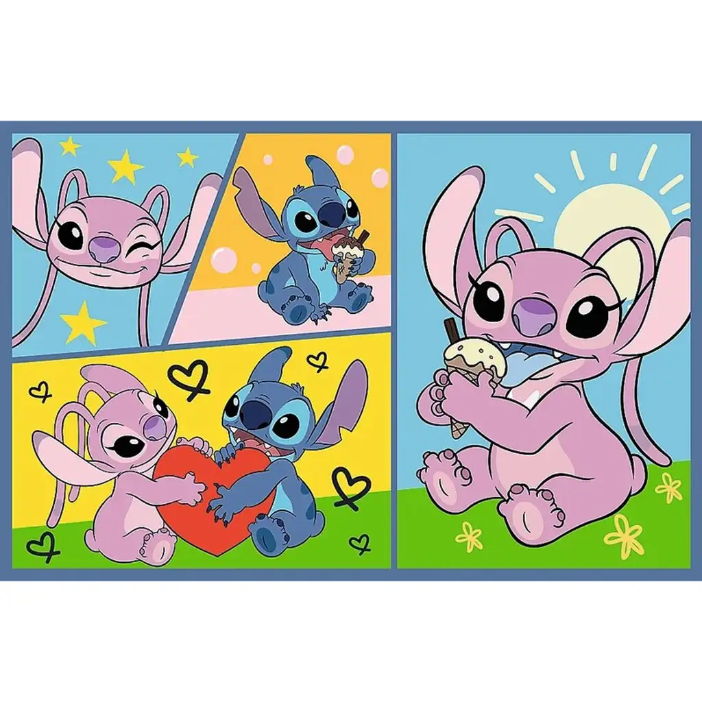 Stitch és barátai 2x70db-os puzzle - Trefl kép 3