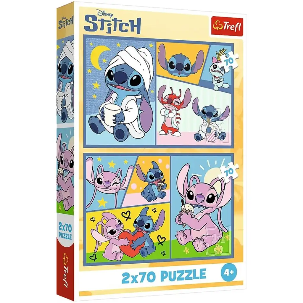 Stitch és barátai 2x70db-os puzzle - Trefl