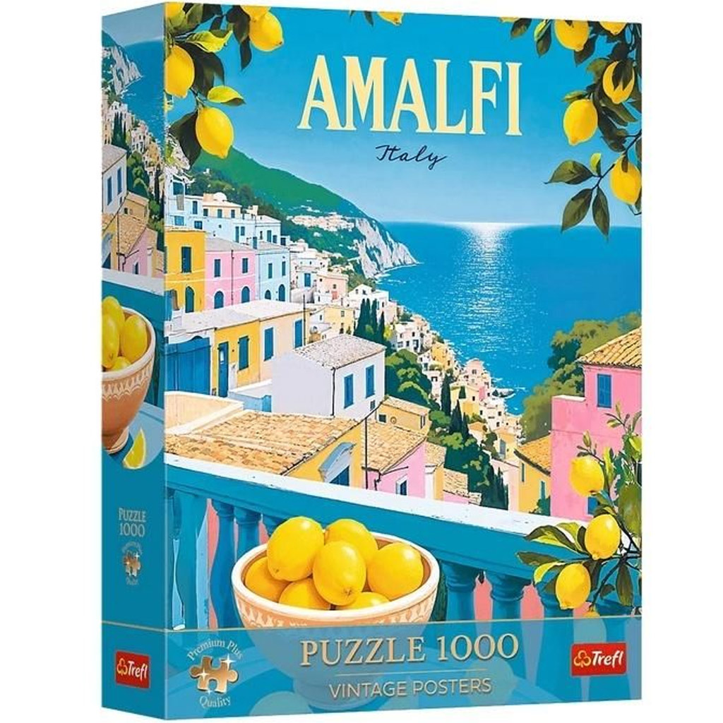 Olaszország Amalfi vintage posters prémium plusz 1000db-os puzzle - Trefl