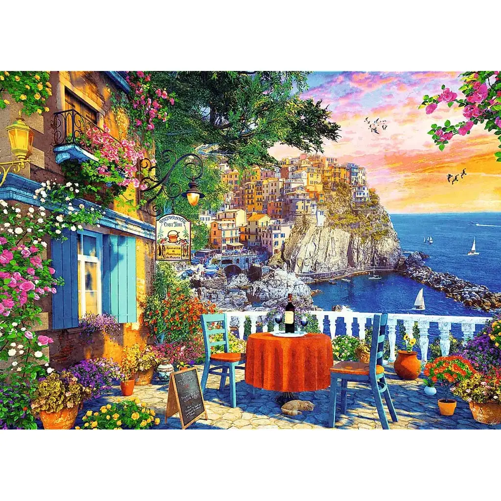 Kilátás a Cinque Terre-re 1000db-os puzzle - Trefl kép 2