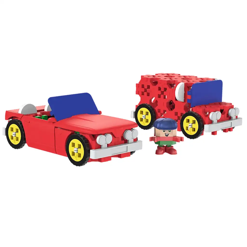 Connect: Kabrió és furgon 87db-os építőjáték szett - Trefl kép 2