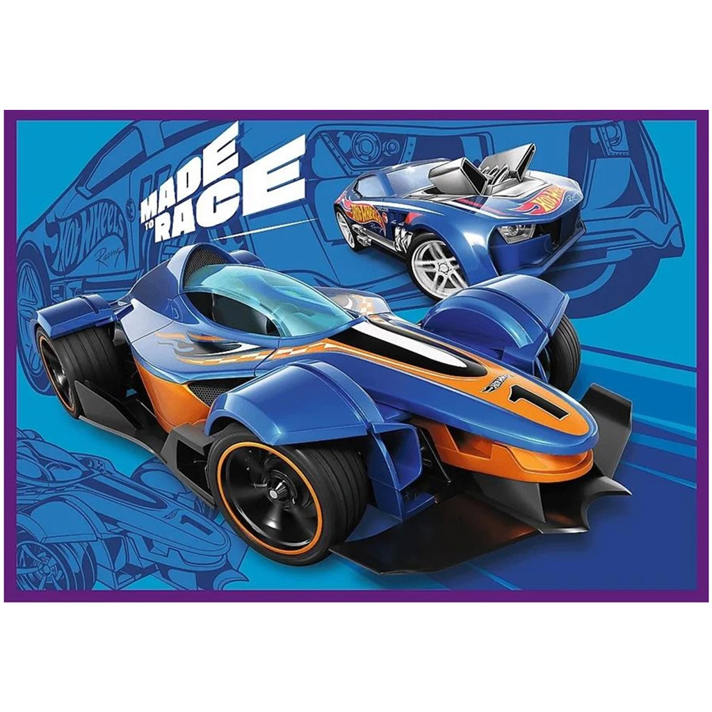 Hot Wheels versenyautók 4x250db-os puzzle - Trefl kép 2