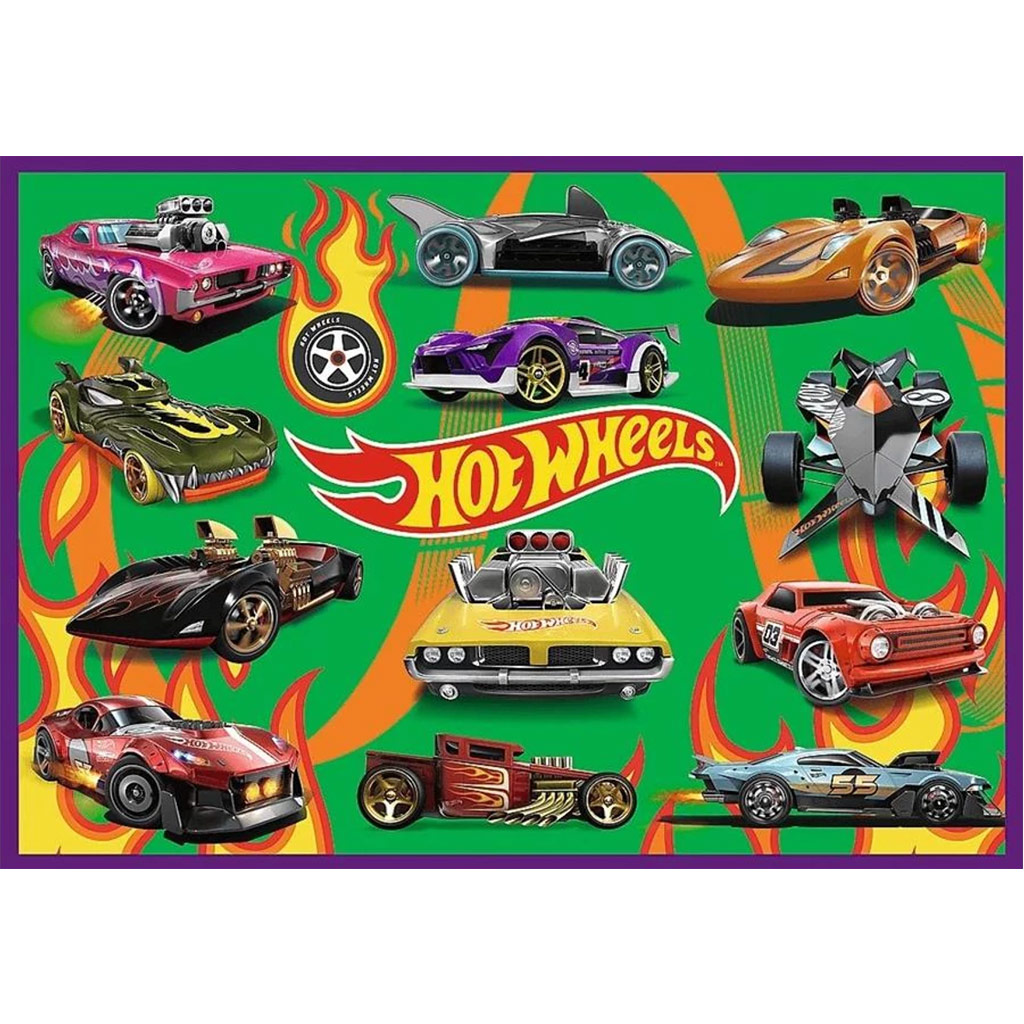 Hot Wheels versenyautók 4x250db-os puzzle - Trefl kép 3