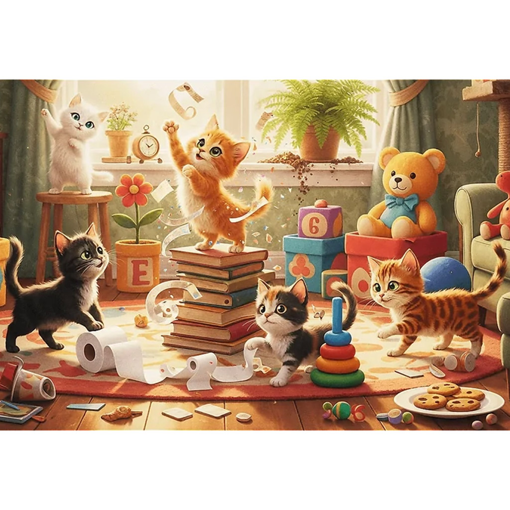 Macskacsínytevés 160db-os puzzle - Trefl kép 2