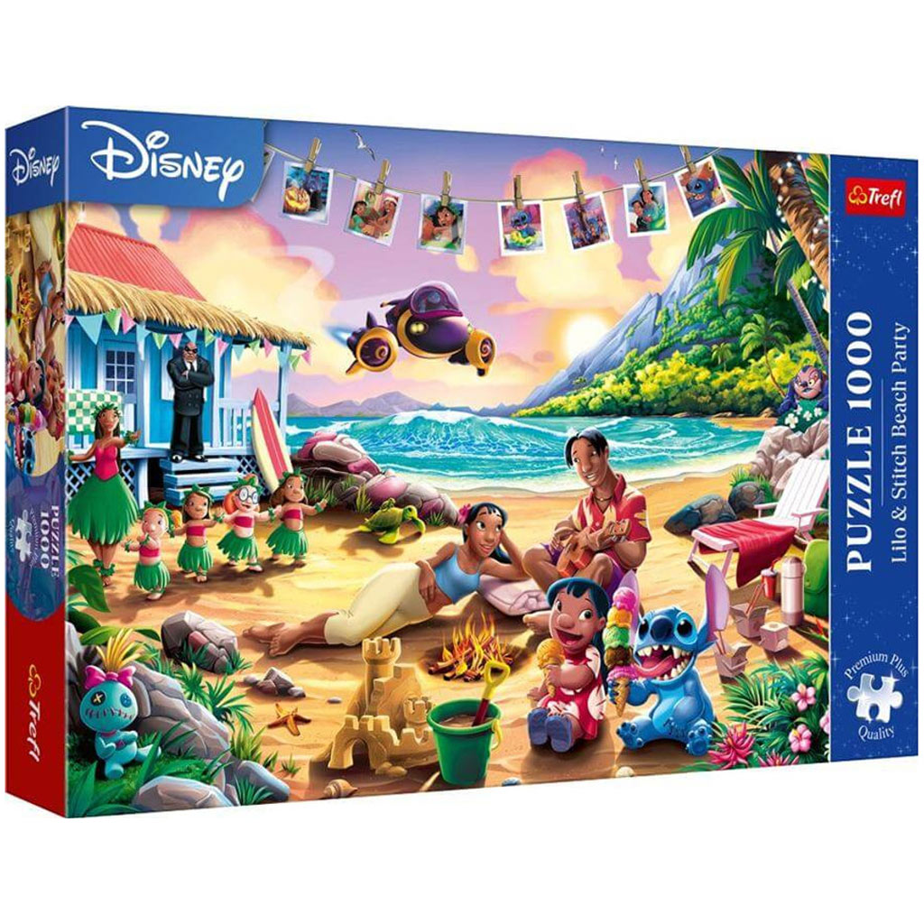 Stitch a tengerparton 1000db-os Prémium plusz puzzle - Trefl