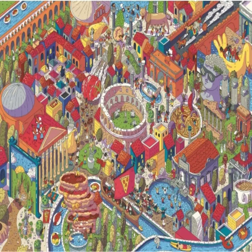 Imaginary Cities: Róma UFT 1000db-os puzzle - Trefl kép 2