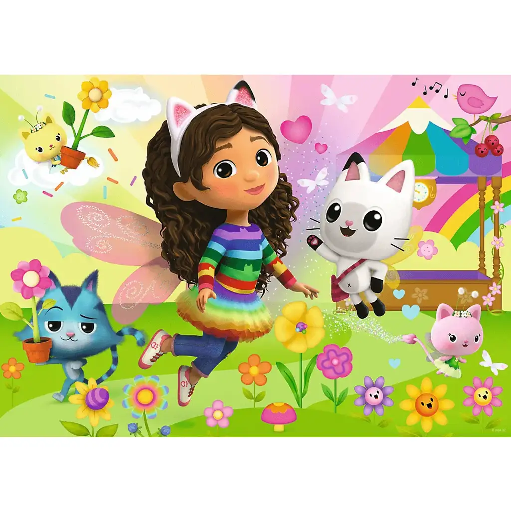 Gabi babaháza Csillogó kaland 100db-os glitteres puzzle – Trefl kép 2