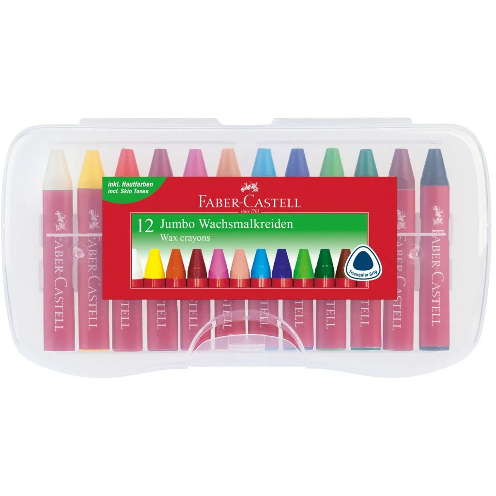 Faber-Castell: Triangular Jumbo zsírkréta 12db-os szett