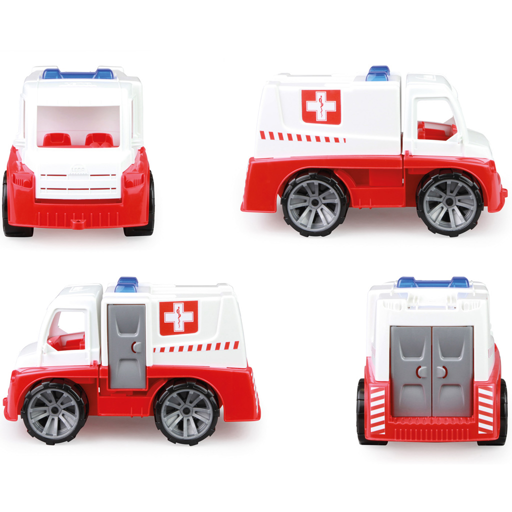 LENA: Truxx mentőautó kiegészítőkkel dobozban 31cm kép 4