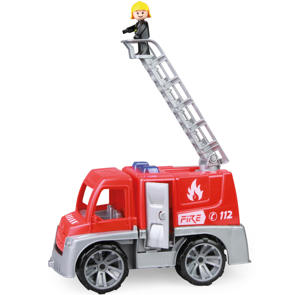 LENA: Truxx tűzoltóautó létrával dobozban 31cm kép 2