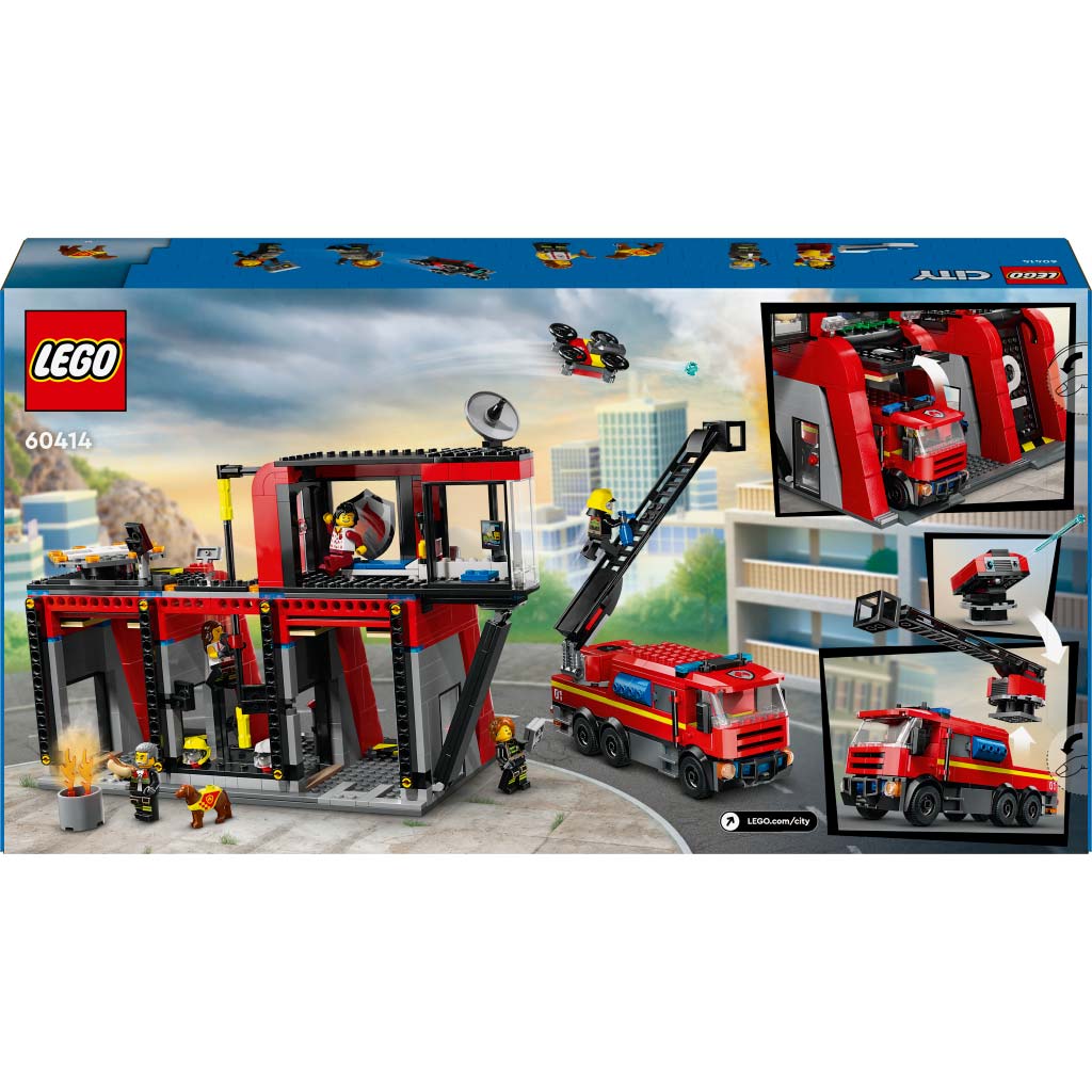 LEGO® City: Tűzoltóállomás és tűzoltóautó (60414) kép 2
