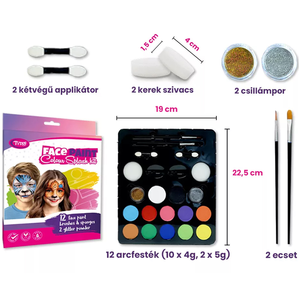 TyToo: Colour Splash arcfesték szett kép 2