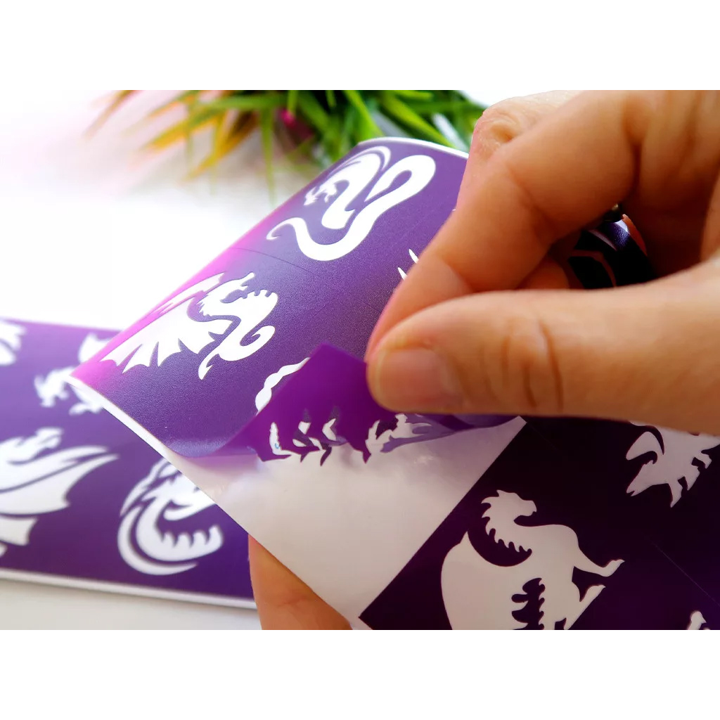 TyToo: Sárkányok és gyíkok csillámtetoválás sablon szett 21db kép 3