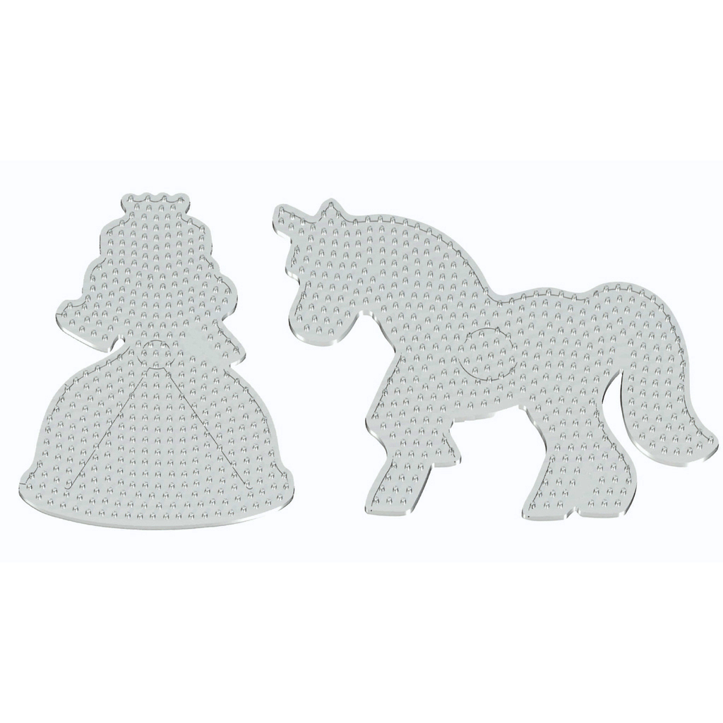 PlayBox: 9mm-es vasalható gyöngy alap unikornis és hercegnő formával 2db