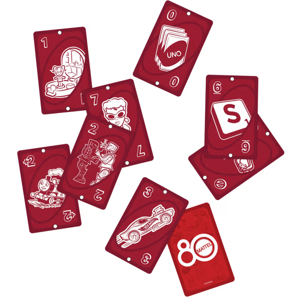 UNO kártya 80 éves rubinvörös kiadás kép 3