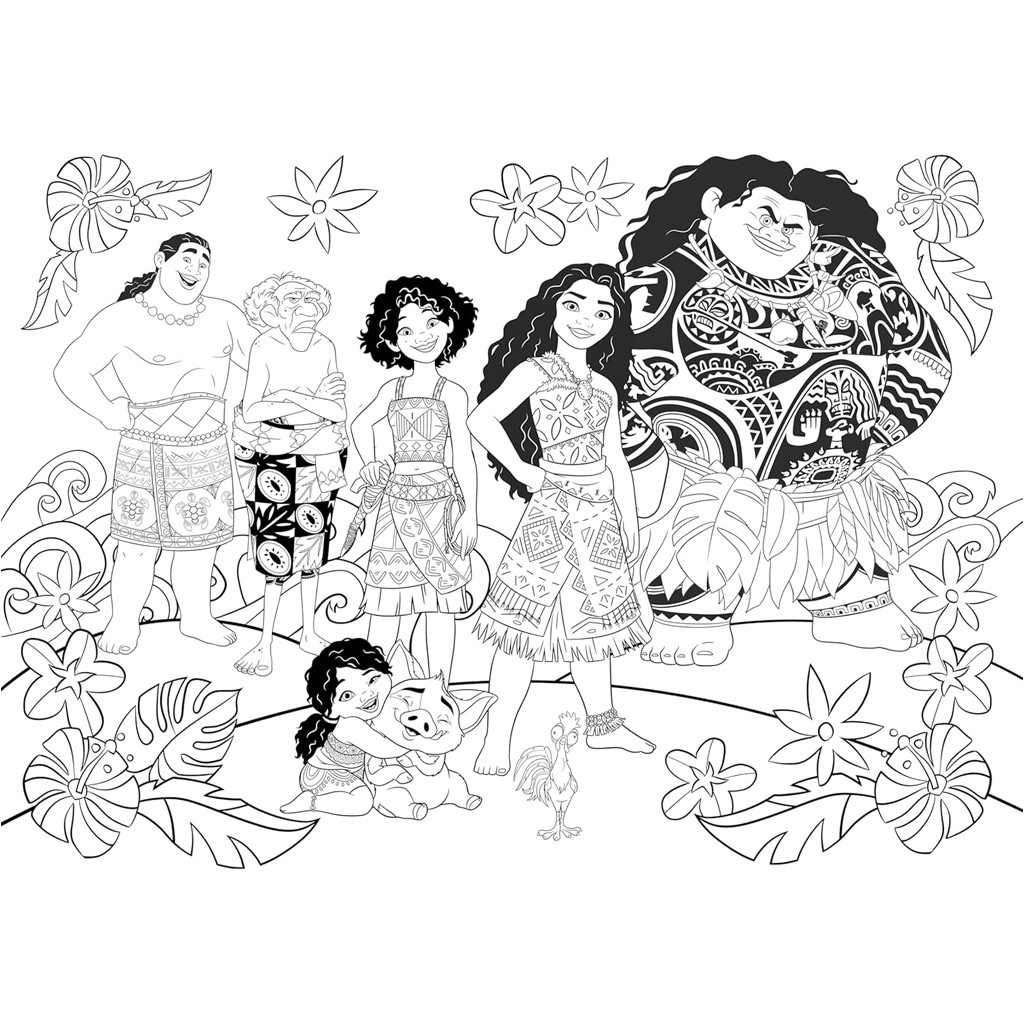 Vaiana 2 2 az 1-ben 48db-os puzzle és színező 35x25cm - Lisciani kép 3