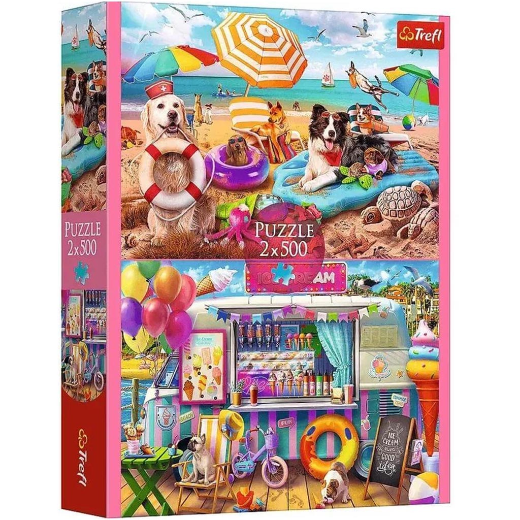 Vakáció 2x500db-os puzzle - Trefl