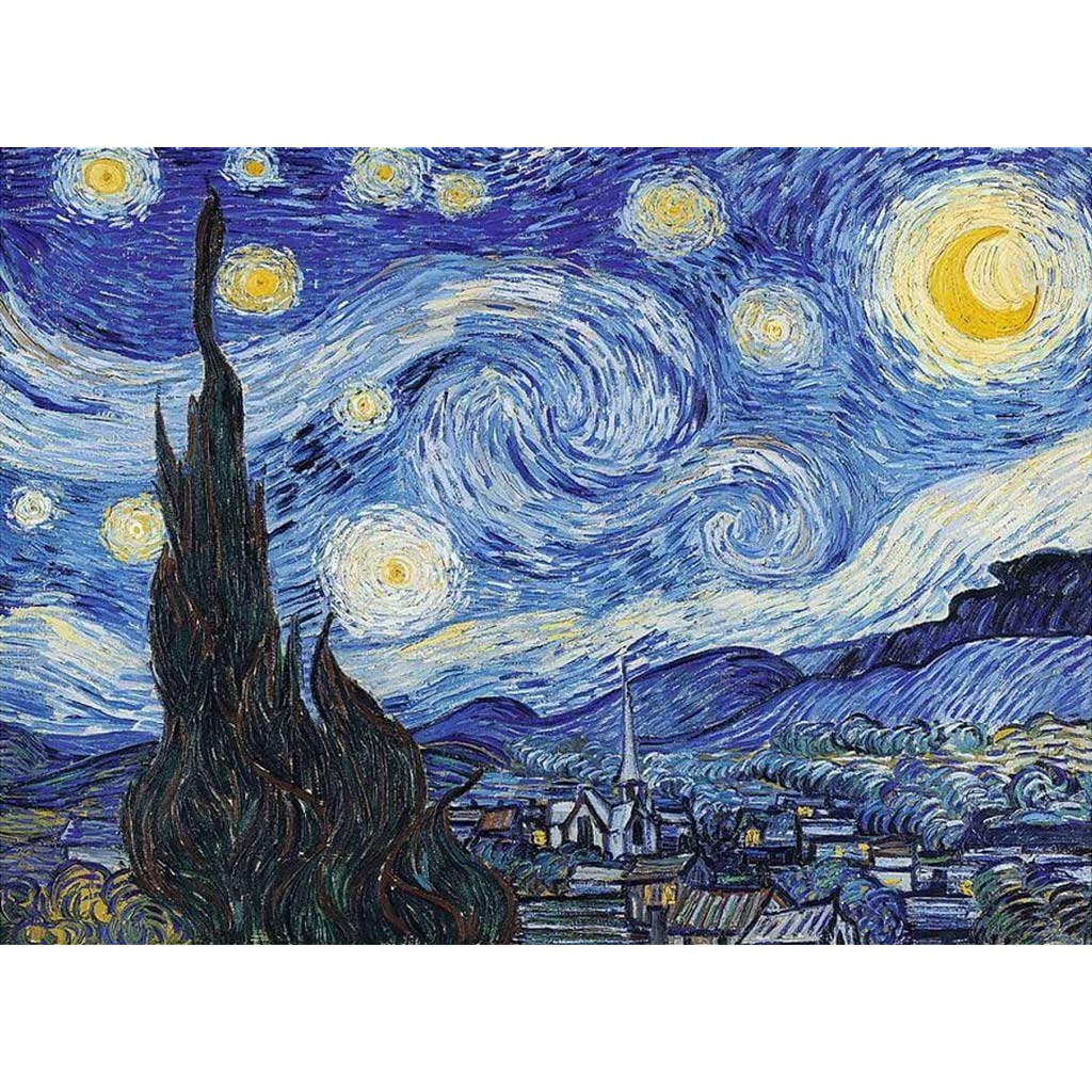 Van Gogh: Csillagos éj 200db-os fa puzzle - Trefl kép 2