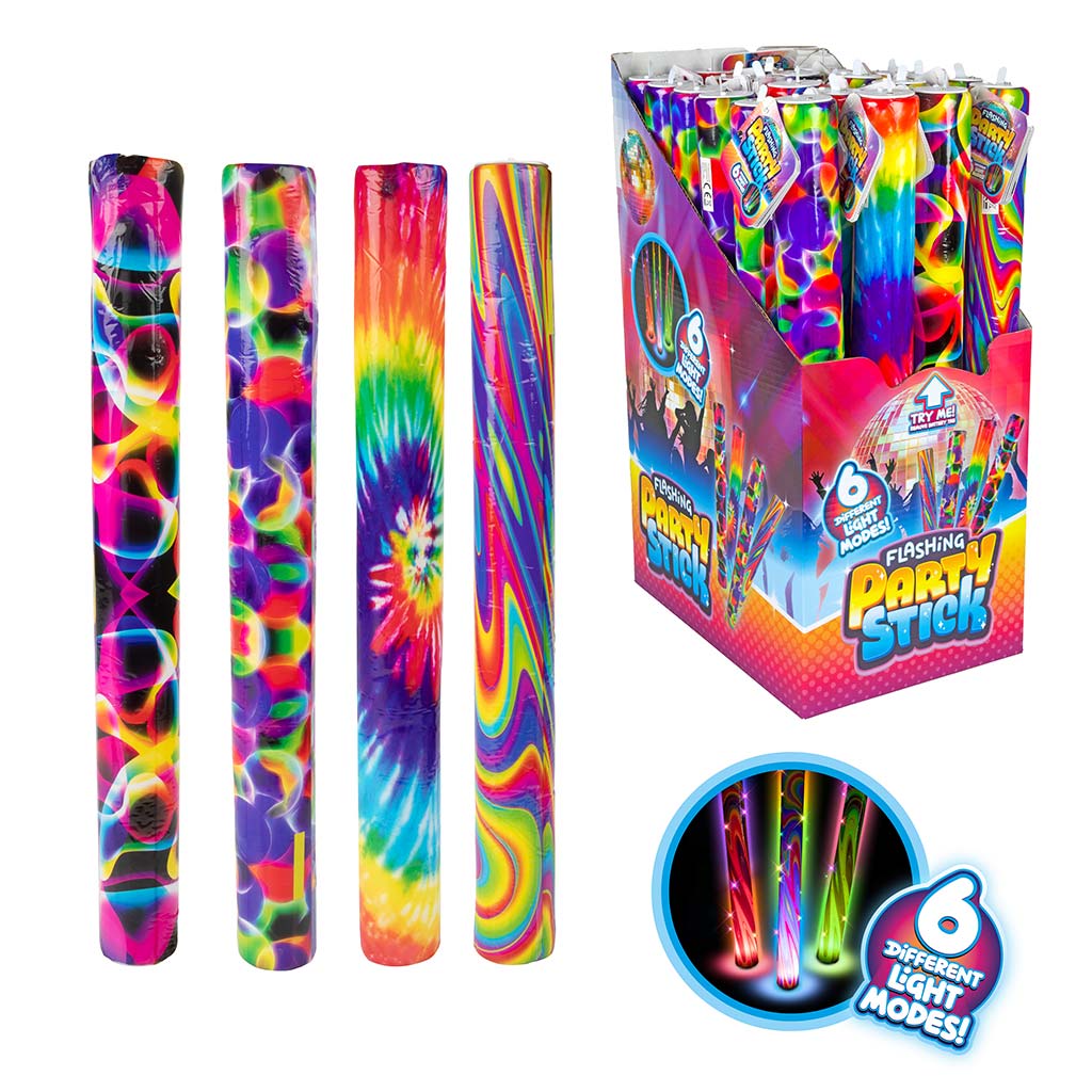 Több üzemmódban világító színes pálca