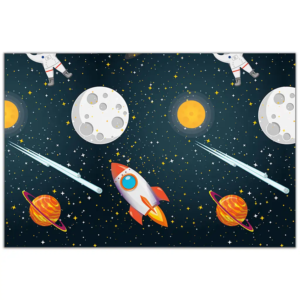 Űrkaland műanyag asztalterítő 120x180cm