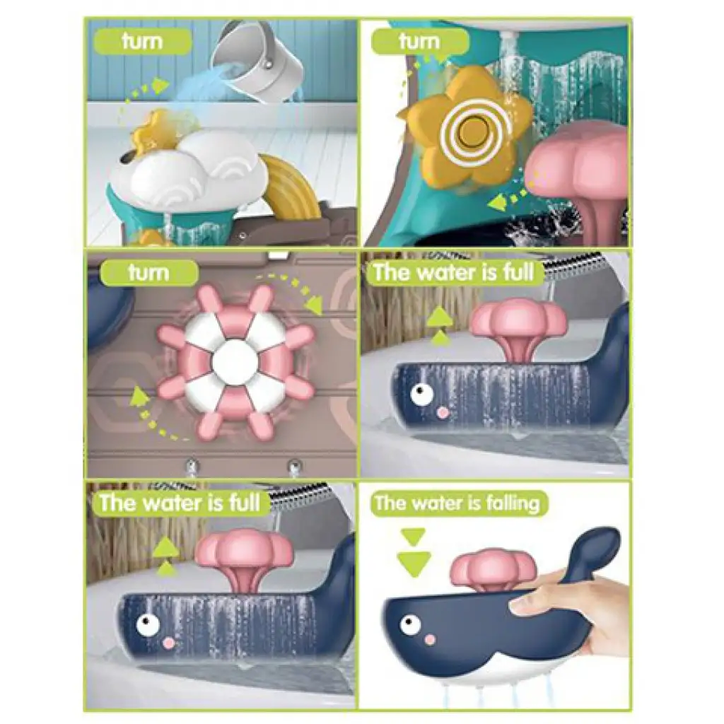 VivaKids Boti a Bálna fürdőjáték 23,5x19,5cm kép 3