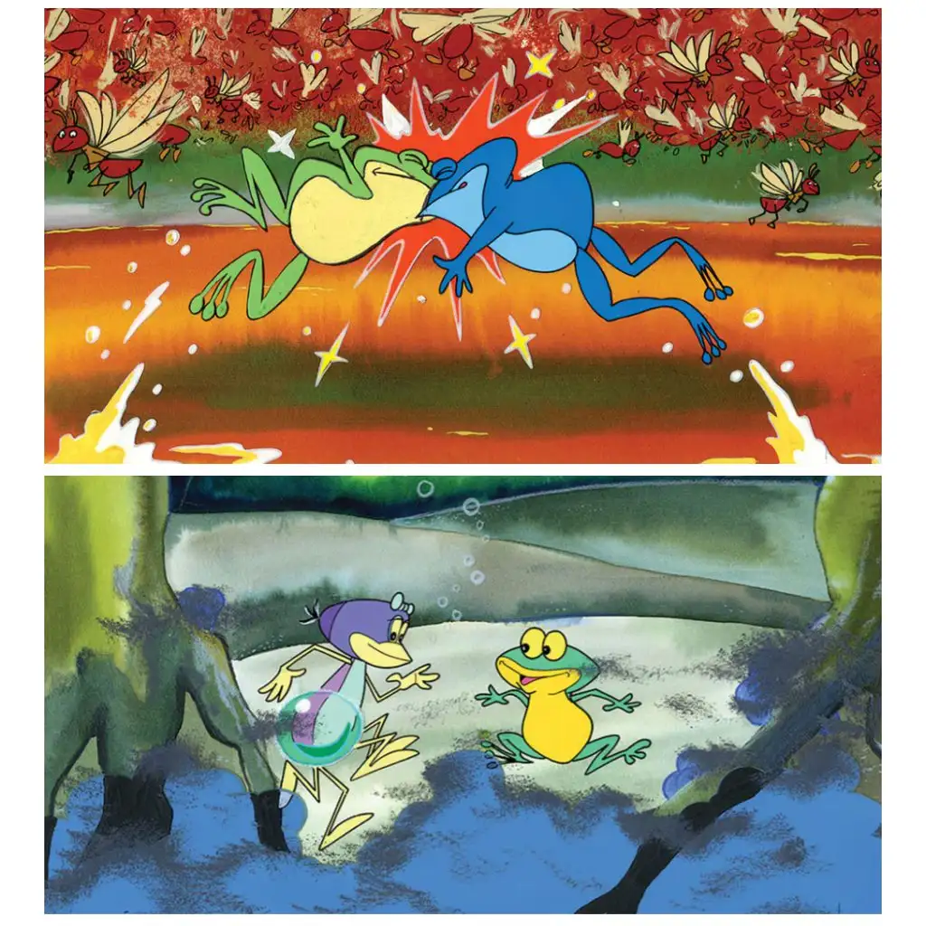 Vízipók-csodapók IV. (Felhő a tó felett) diafilm kép 2