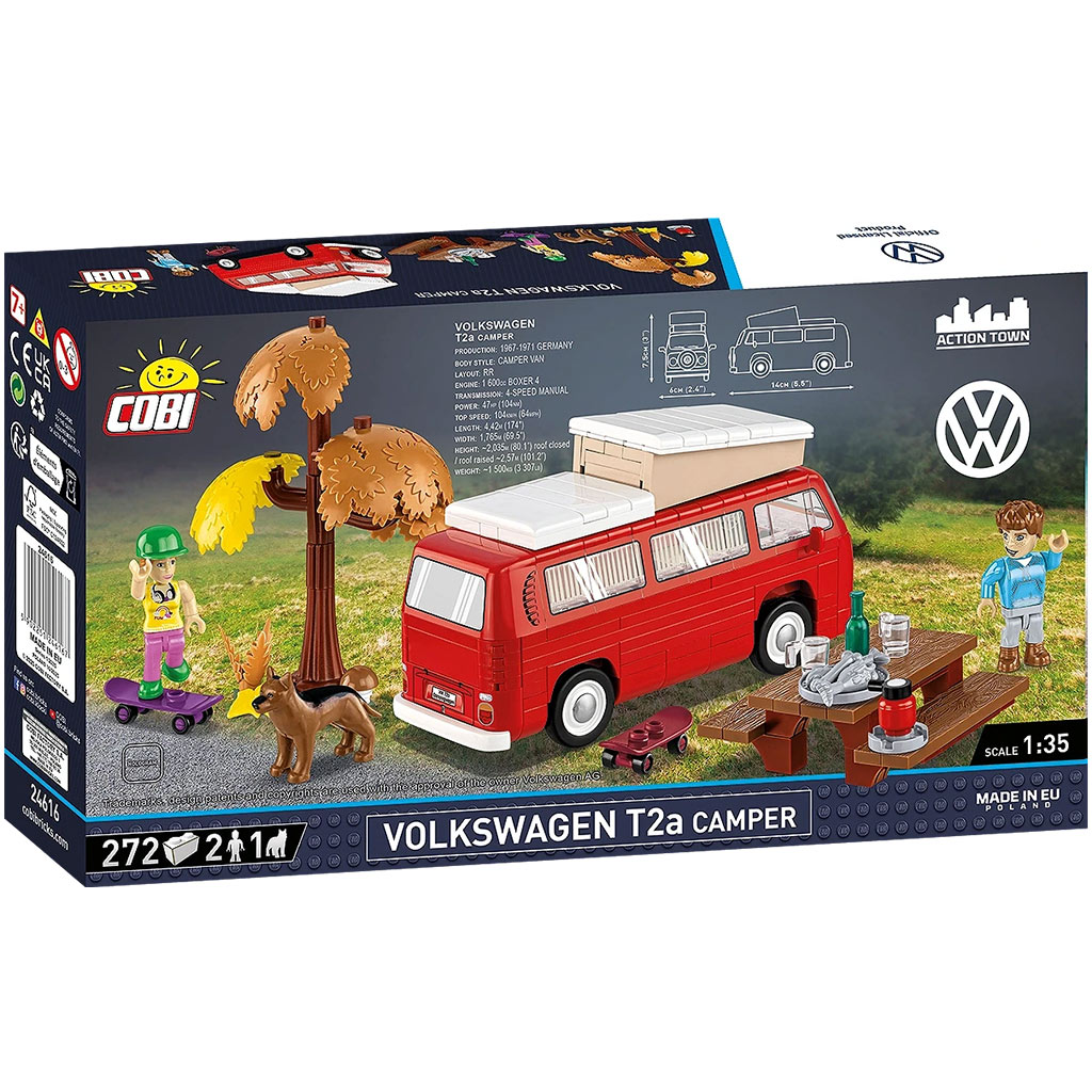 COBI: Volkswagen T2a Camper építőjáték (24616) kép 8