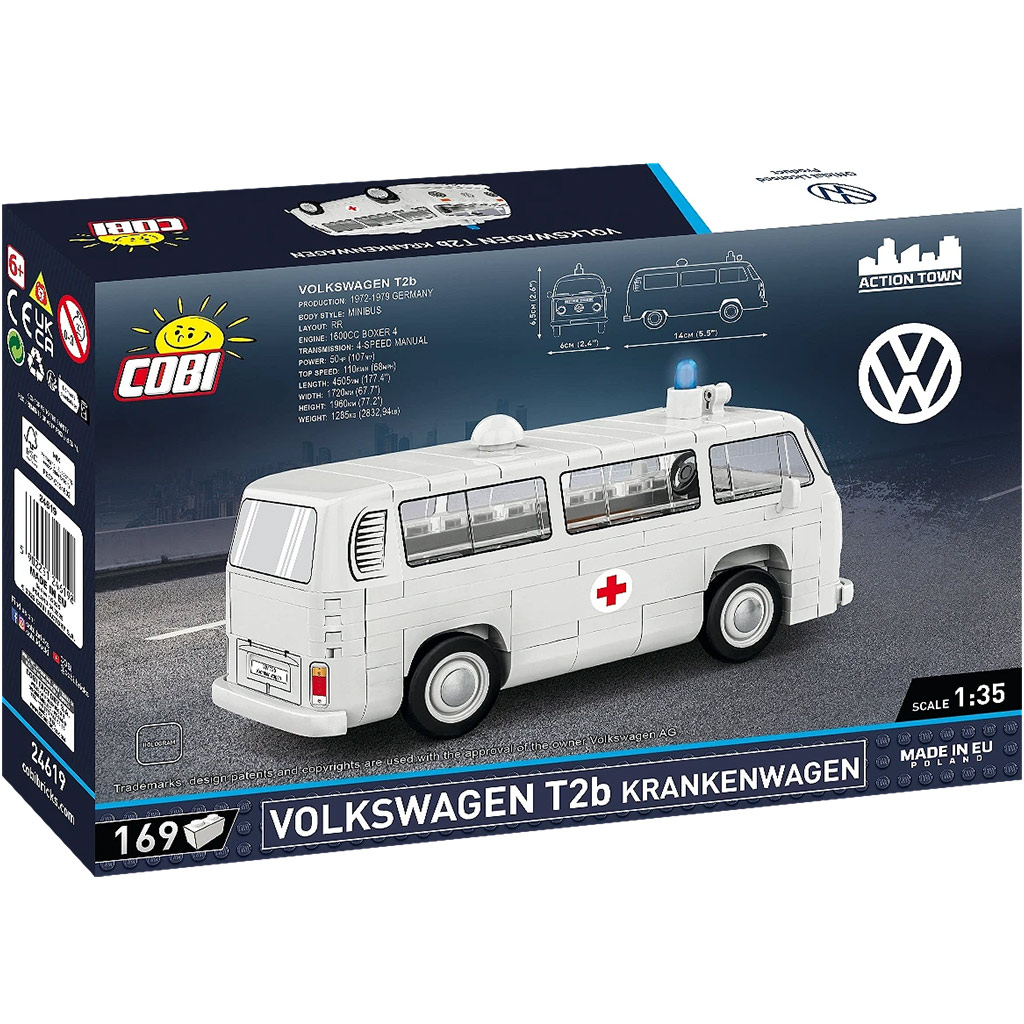 COBI: Volkswagen T2b mentőjármű építőjáték (24619) kép 3