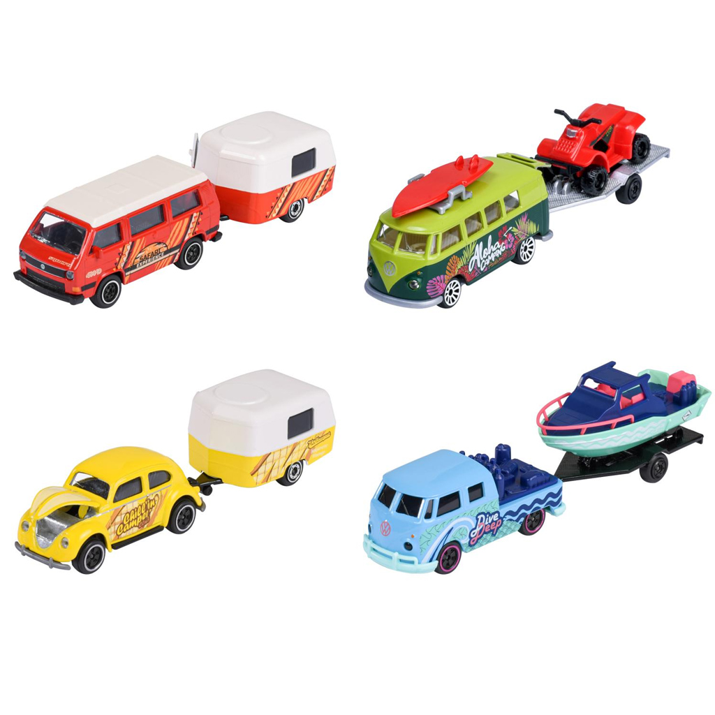 Majorette: Volkswagen kisautó utánfutóval többféle változatban 1db - Simba Toys kép 2