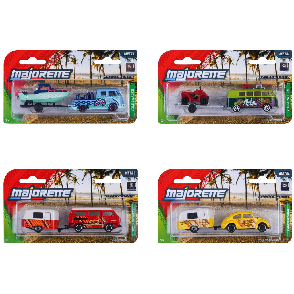 Majorette: Volkswagen kisautó utánfutóval többféle változatban 1db - Simba Toys