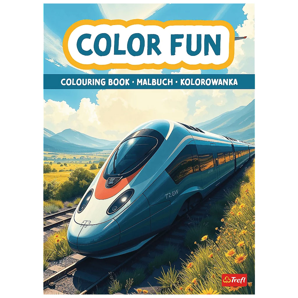 Vonatok és repülők kifestőkönyv - Trefl