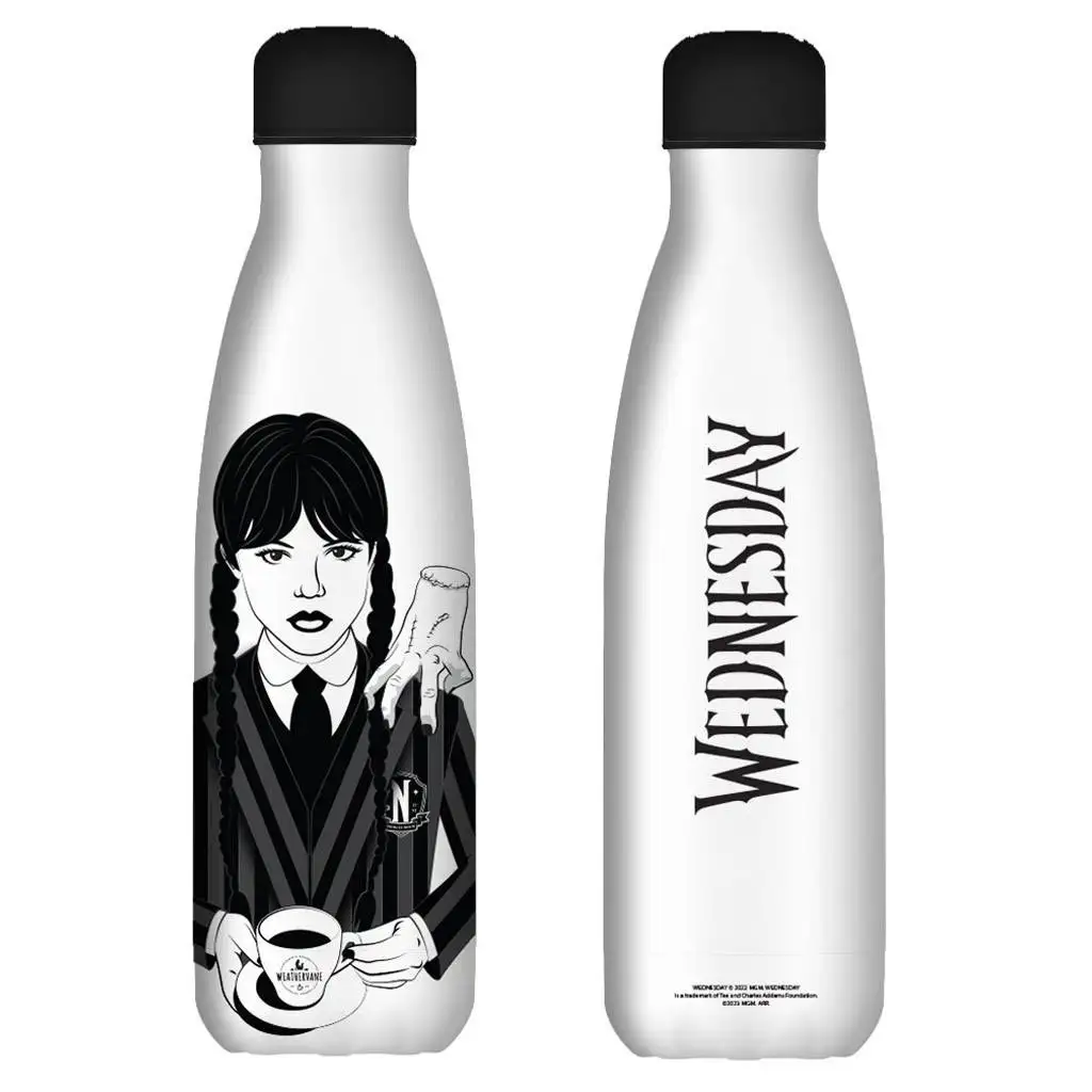 Wednesday: Rozsdamentes vákuum kulacs 500ml fehér színben kép 2