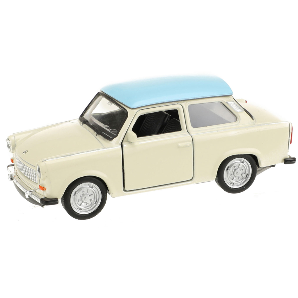 Welly: Trabant 601 fém kisautó modell többféle változatban 11cm kép 2